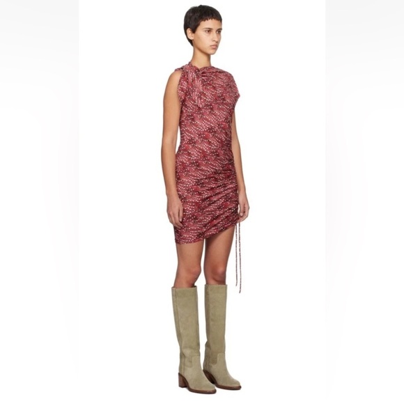 Isabel Etoile Marant Red Jeffy Minidress Size 36 - Picture 1 of 9